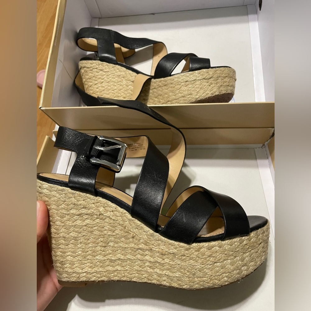Michael Kors Leather Wedge